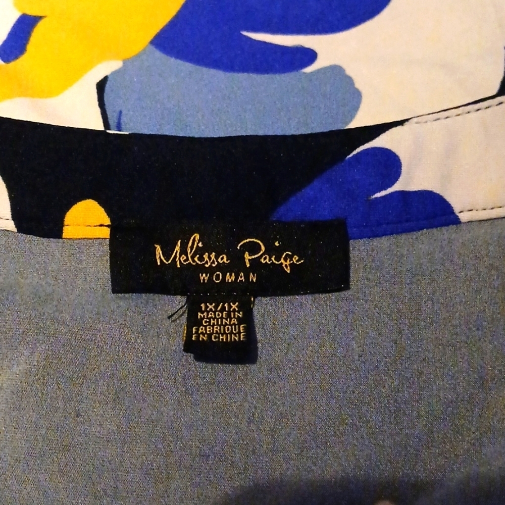Melissa Paige Womens Plus Size Blouse Size 1X💰2/20💰 - Picture 6 of 6